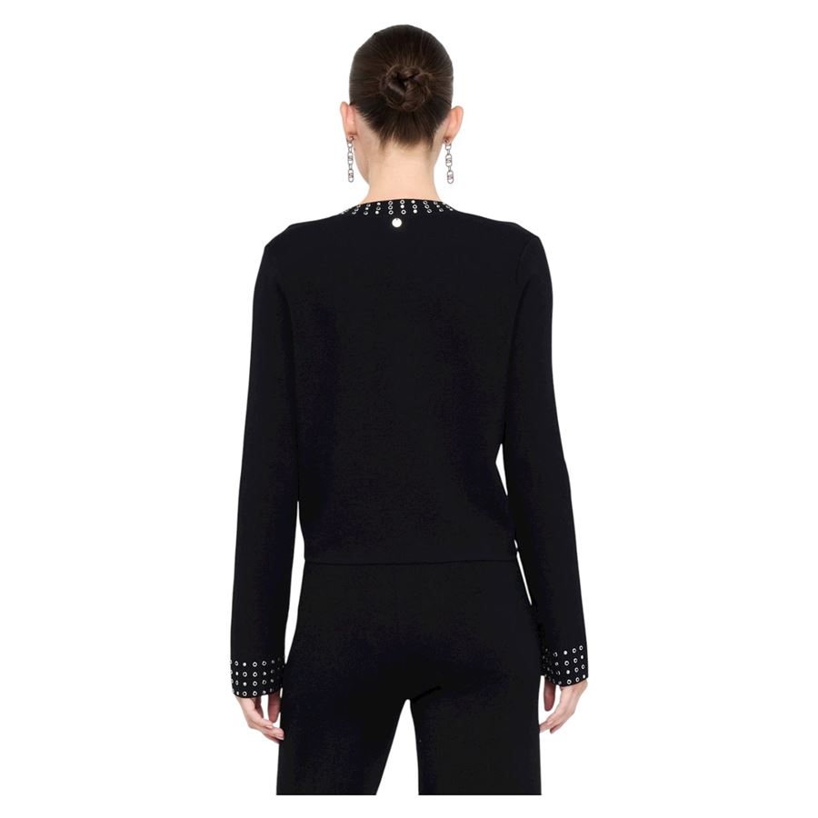 Giacca in maglia con strass da donna Liu Jo | MF5044MS49I22222